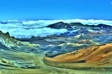 Cloudy Mountain Tops Wallpapers