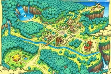 Artwork Dungeon: Team Team. Pokemon Blue Red By PokemonOnlineGames ...