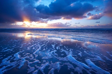 Sunset Waves Wallpapers   Beach Wallpapers