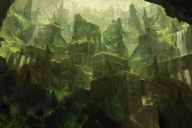 Cavern City [2000x1000] : Wallpapers