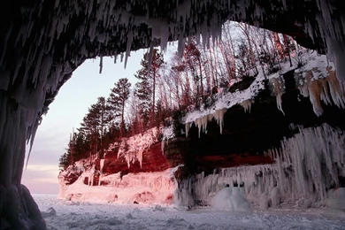 Snow Cavern Sunset >> HD Wallpaper, Get It Now!