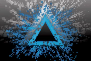 Pixelated, Black, Blue, Abstract, Triangles, White, 1920x1080 HD ...