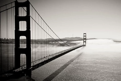 Golden Gate Bridge Black And White HD Desktop Wallpapers ...