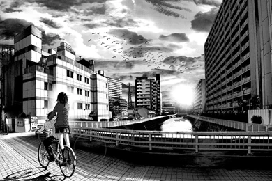 Black And White City Scenery Wallpapers