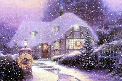 Wallpapers Sweet Home Free Christmas Cottage 1024x768