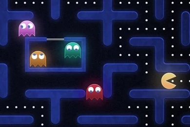 Pac Man, 80's, Video Game, Atari, Nintendo, Art, Backgrounds ...