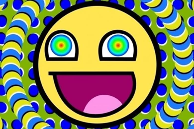 Psychedelic Awesome Smiley iPhone 5 Wallpapers