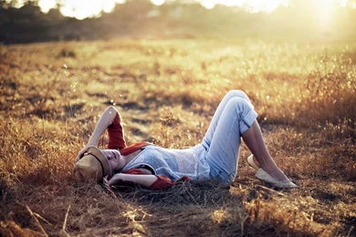 Girl Relaxing Wallpapers