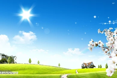 Sky Digital Art Picket Fence HD Wallpapers 1920×1080 Resolution