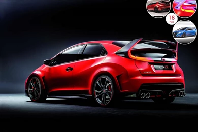 2014 Honda Civic Type R Concept Rear