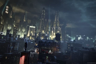 Download 1366x768 Batman Arkham City Catwoman Watch Wallpapers