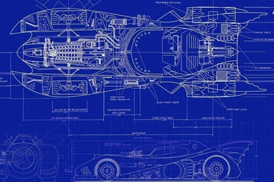 Batmobile Blueprints Wallpapers   Vector Wallpapers
