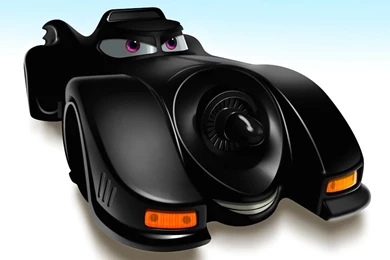 CARS 2 BATMOBILE WALLPAPER (
