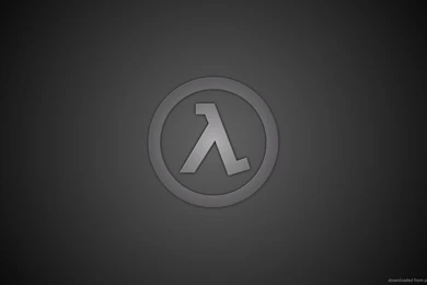Download 1366x768 Half Life Gray Logo Wallpapers