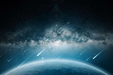 Space Meteorite Planet Rain Mac Wallpapers Download