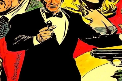 640x960 The Illustrated James Bond Iphone 4 Wallpapers