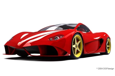 Ferrari Aurea Berlinetta By DGF Design   Red   Front Angle ...