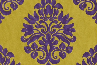 Non woven Wallpapers Baroque Yellow Gold Purple Wallpapers Rasch En ...