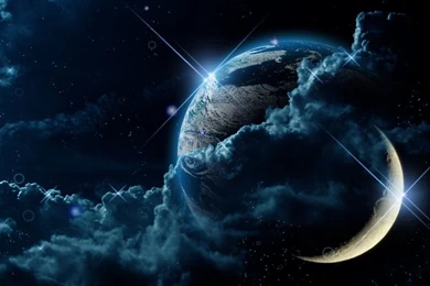 Earth And Moon Wallpapers HD By Loulines On DeviantArt