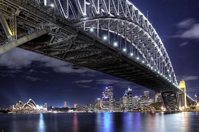 Bridges: Bridge Cool Blue Night London Scene Desktop Backgrounds HD ...