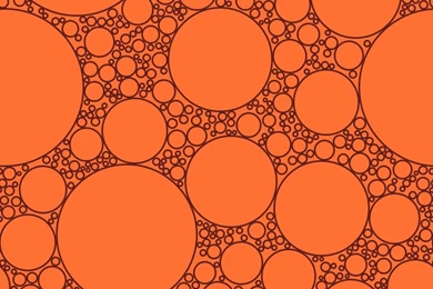 Red Oxide And Burnt Orange Circles Bubbles Sponge Soap Seamless ...