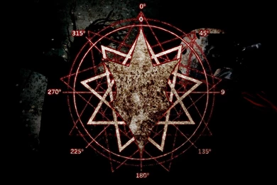 Symbol In Flames Slipknot Masonic Baphomet Jesterhead