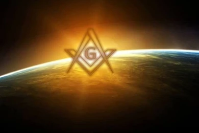 Square And Compass Light Burst