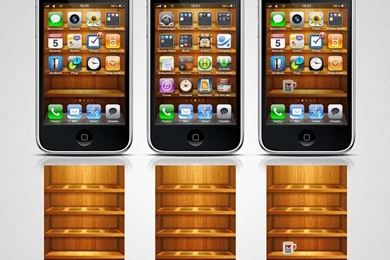 Wooden Shelf Iphone4 Wallpapers By Twinware On DeviantArt