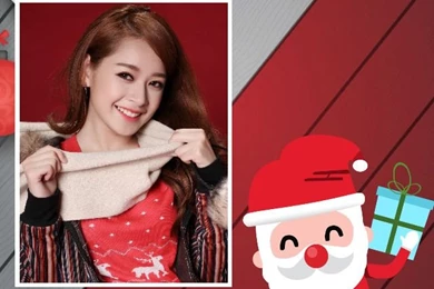 Christmas Photo Collage   Bring Santa, Snow, Winter Into Photo ...