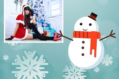 Christmas Photo Collage   Bring Santa, Snow, Winter Into Photo ...