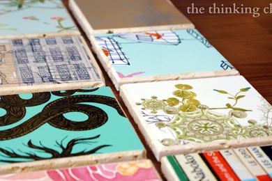 Drink Rings, Begone! – DIY Wallpapers Coasters — The Thinking Closet