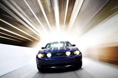 Ford Mustang Blue In Motion Photos Of Ford Mustang Wallpaper: By ...