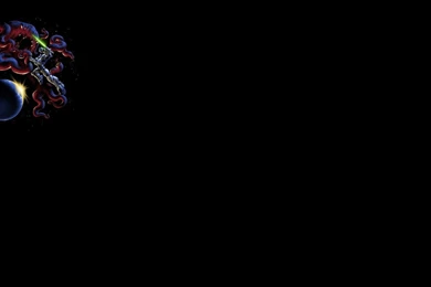 Robot Fighting In Space With A Giant Squid Wallpapers 24379