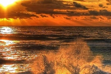 540x960 Beach Sea And Sunset Htc One Phone Wallpapers HD Mobile