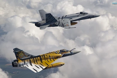 F 18 And Mirage Wallpapers   Aircraft Wallpapers