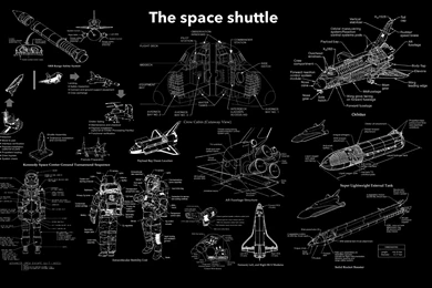 I Made A Wallpapers Using The Drawings In The Space Shuttle Crew ...