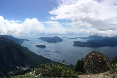 Howe Sound BC Canada From The Peak Of Mt. Brunswick 4K Or HD ...