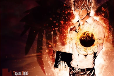 Death Note Light Evil Wallpaper.
