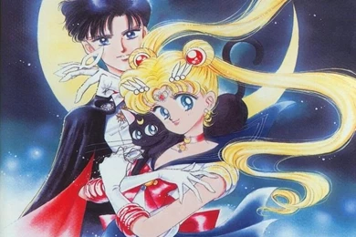 Sailor Moon And Tuxedo Mask   Wallpaper.