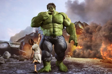 Hulk Comic Character Cgi Marvel Comics 3d Modeling