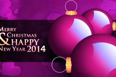 Merry Christmas And Happy New Year 2014 HD Wallpapers