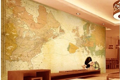 Popular Europe Map Wallpaper Buy Cheap Europe Map Wallpapers Lots ...