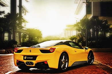 Yellow Ferrari 458 Italia 458 Italia Wallpapers