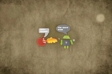 Android Vs Apple   Funny Wallpapers For Android FansDzineblog360 ...
