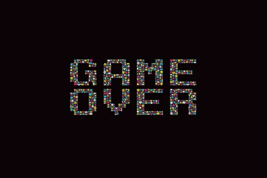 Dark Backgrounds Game Over Minimalistic Retro Games Simple ...