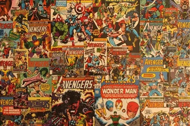 Create Wall Collage Using Comic Books! My Son Would Love This