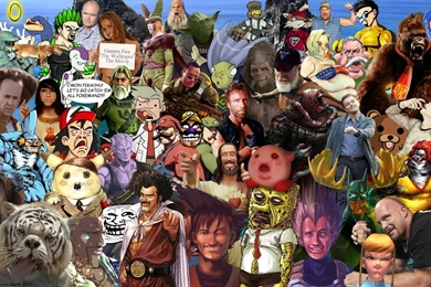 DeviantArt: More Like Character Collage Wallpapers By MarvelousMark