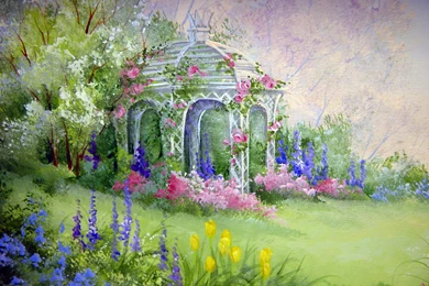 Garden Gazebo >> HD Wallpaper, Get It Now!