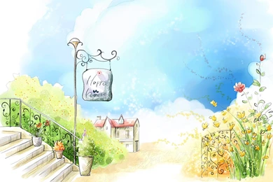 Art Drawing : Romantic Scene Of The Seasons 1920x1200 Wallpapers 38 ...