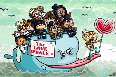 Cartoon, Landscapes, Art, Road (